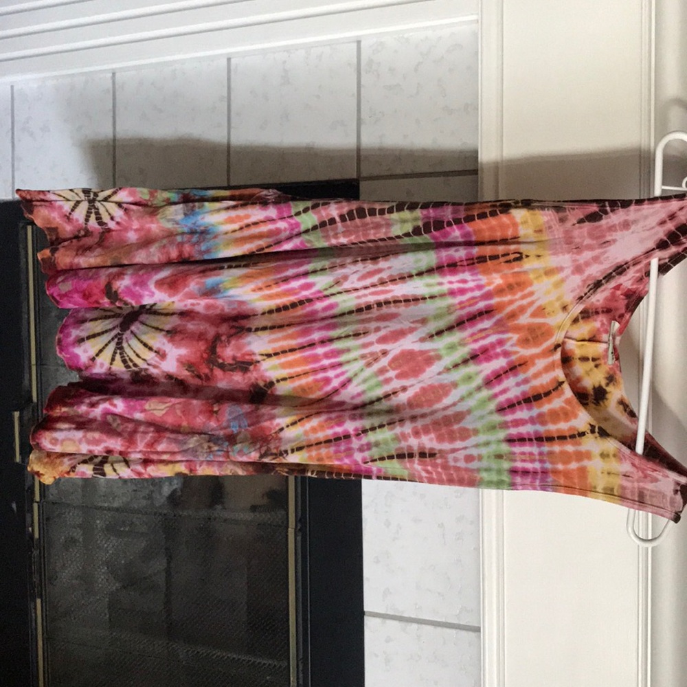 Tie dye oversized dress